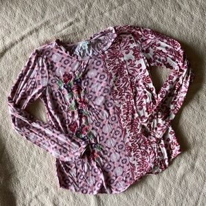 Embroidered Sundance Long-sleeve Top